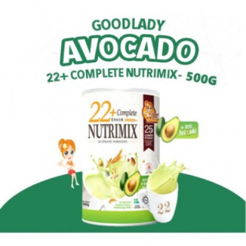 Bột ngũ cốc dinh dưỡng 22+ Complete Nutrimix - Organic Avocado (Bơ) 750g